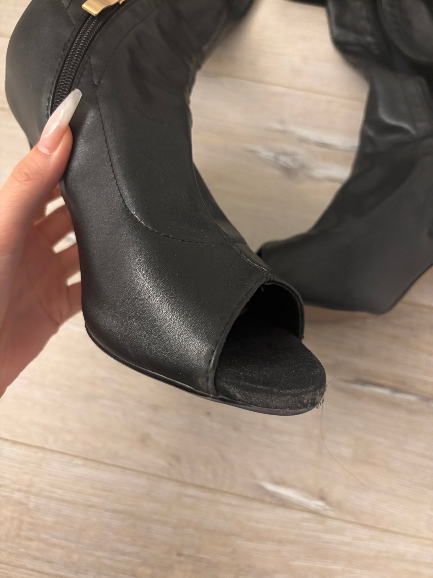 Black High Heels Boots