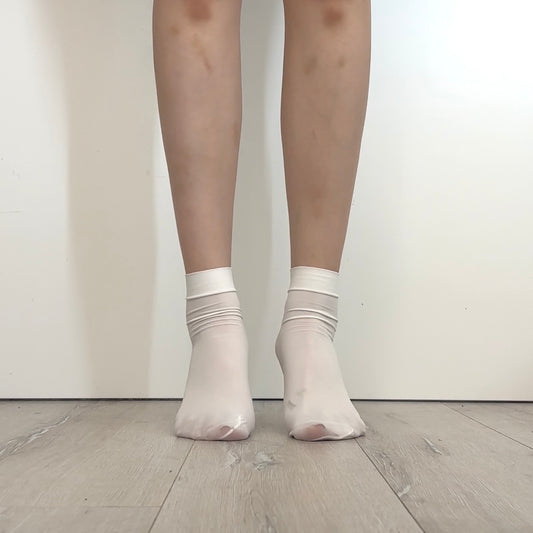 White Nylon Socks