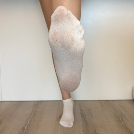 White ankle socks