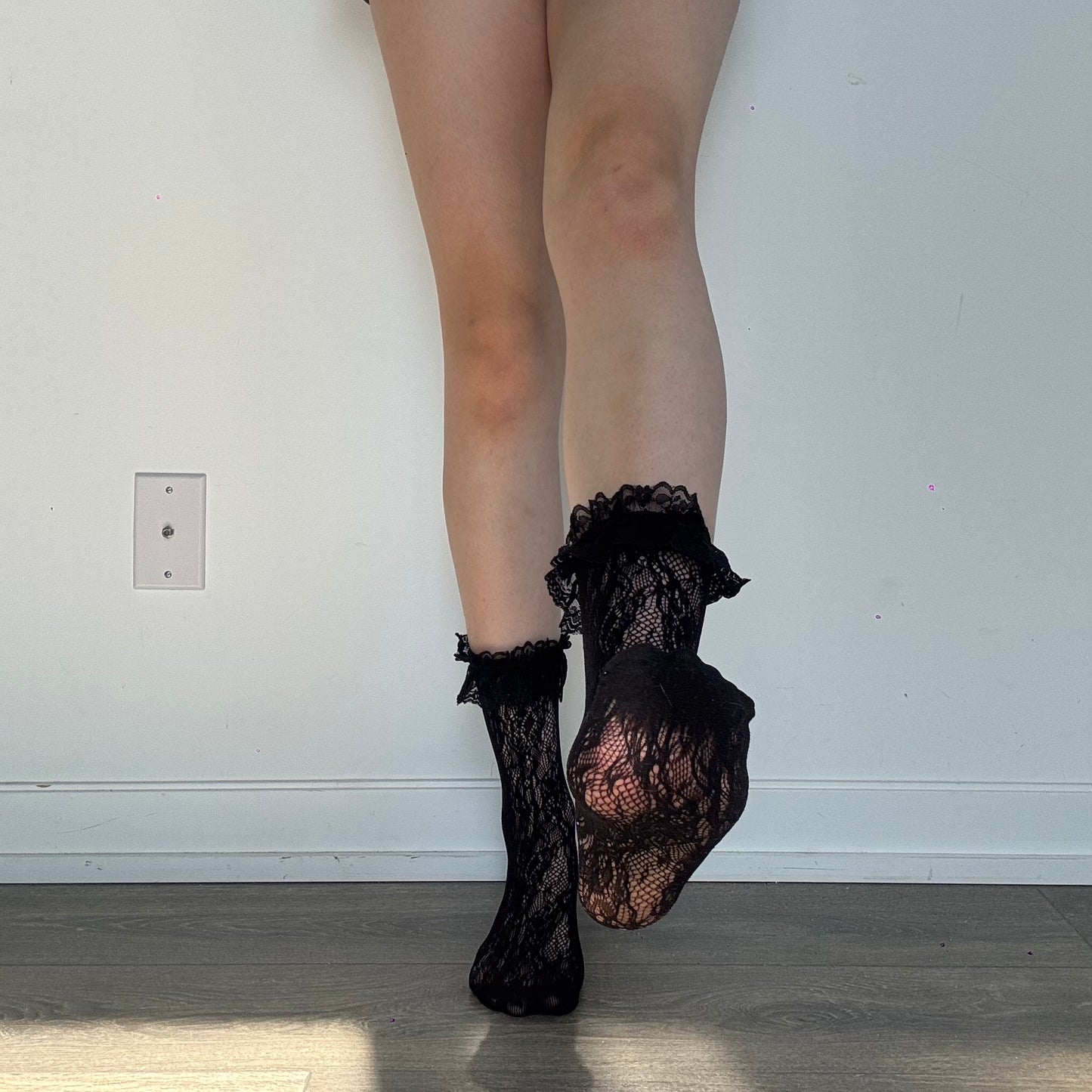 Black Lace Socks